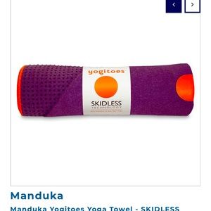 Manduka Yogitoes Yoga May Towel - Purple and Orange.